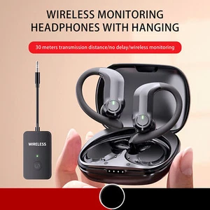 Sistema de monitor intrauditivo inalámbrico 2.4G monitoreo de escenario en vivo auriculares estéreo HIFI - Imagen 1 de 9