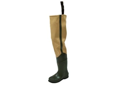 FROGG TOGGS Bull Frogg boot 3-ply PVC Canvas Bootfoot Hip Wader, 8 - Image 1 of 2