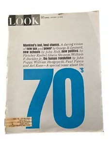 LOOK Magazine 70s Janis Joplin, Gloria Steinem William F. Buckley - Jan 13, 1970 - Foto 1 di 3
