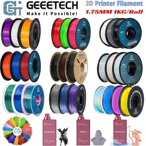 【COMPRA 6 OBTÉN 10】GEEETECH Filamento Impresora 3D 1KG 1.75MM PLA/ABS+/PETG/TPU/Resina EE. UU. - Imagen 1 de 203
