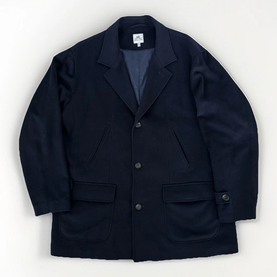 Peter Millar Coat Mens Size XXL Navy Blue Wool Cashmere Blazer Three Buttons - Image 1 of 4