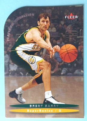 2003-04 FLEER ULTRA BRENT BARRY #73 PLATINUM MEDALLION NO #/100 SUPER SONICS - Image 1 of 2