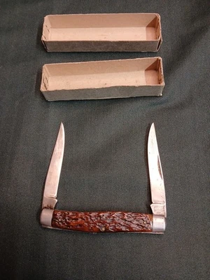 Challenge Cult. Co Bridgeport Conn. Muskrat 2 лезвия складной карманный нож (BH) - Изображение 1 из 4