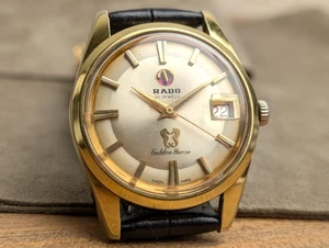RADO Golden Horse 11674 Gold Automatik Datum Herrenuhr Vintage 35mm - Bild 1 von 23