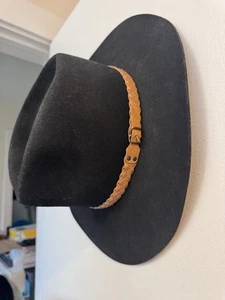 Dynafelt Cowboy Hat With Leather Hat Band Size 7 1/8 - Picture 1 of 7