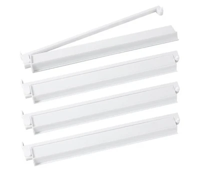 4 Pk Acrylic Mahjong Racks w/Pushers Combo, All-in-One, White FREE SHIP - Image 1 of 4