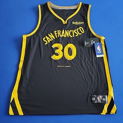 Stephen Curry Warriors Fanatics LARGE Fast Break Jersey Men’s NWT San FRANCISCO  - Image 1 of 4