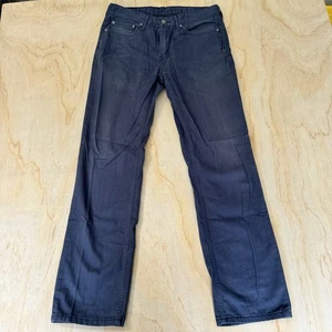 Levi's 514 Men's Pant Size 32x32 Blue Cotton Stretch Straight Zip - Picture 1 of 15