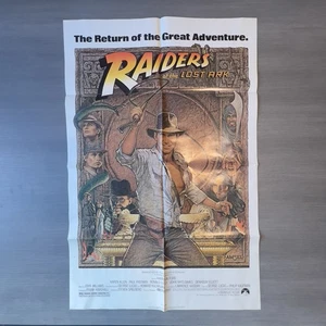 RAIDERS OF THE LOST ARK Original one sheet Folded Movie Poster US 27x41 - Picture 1 of 17