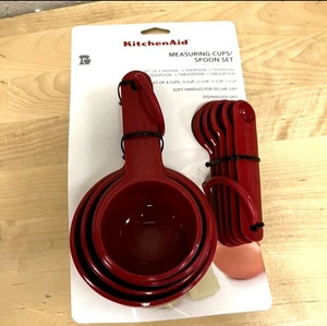 KitchenAid Empire Red Measuring Cups & Spoons 9 Pc Set NEW - Picture 1 of 2