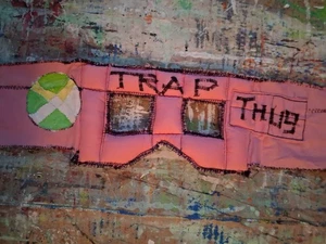 new hand-woven trap egg man thug Officer costume mask for $200.00 - Picture 1 of 6