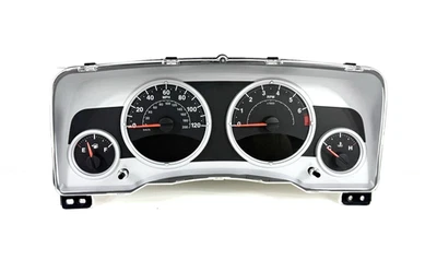 2008 Jeep Patriot Speedometer Instrument Gauge Cluster Silver Face 170,022 Miles - Image 1 of 4