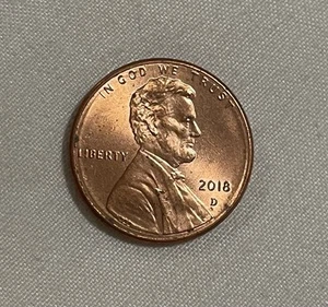 2018 D Lincoln Shield Penny Pressure Ring Obverse & Reverse Error Coin - Picture 1 of 2