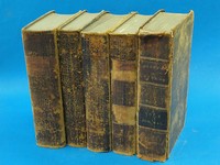 RARE MATTHEW HENRY 1838 "EXPOSITION OF OLD AND NEW TESTAMENT" VOL 1,2,3,4,6