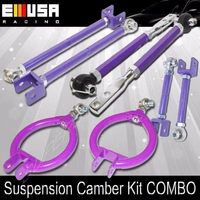 Brazo de puntera de control inferior/barra de tensión/barra de tracción/cámara trasera para 89-94 Nissan S13  Foto 1 de 4