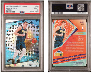 2017-18 Panini Revolution Astro Nikola Jokic #98 psa 9