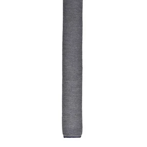 BRUNELLO CUCINELLI MENS 100% WOOL SOLID TONE SKINNY KNIT NECK TIE NEW - Picture 1 of 1