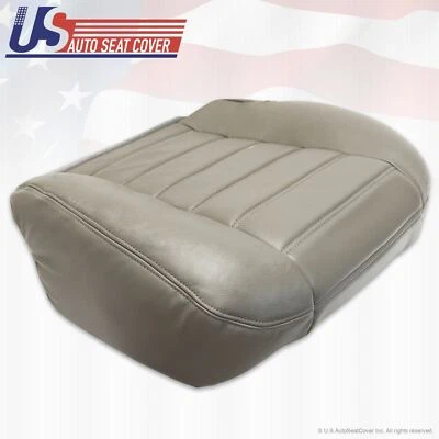 2003 to 2007 Hummer H2 PASSENGER Bottom Genuine Leather Seat Cover Wheat Gray - Image 1 of 4