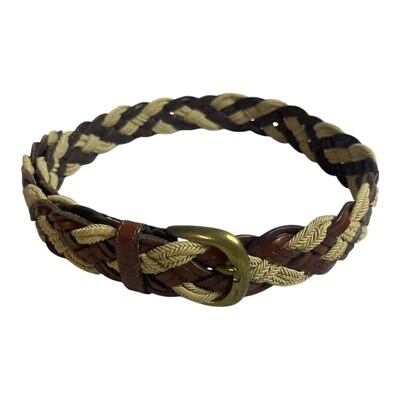 Cinturón tejido ancho marrón beige vintage Gap para mujer boho EE. UU. Foto 1 de 4