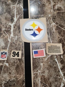 3M throw back Pittsburgh Steelers football helmet 20 mil vinyl decals full size - Picture 1 of 1