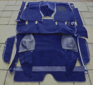 Carpet set kit for Volvo P1800 ES 1971-1973 station wagon dark blue - Bild 1 von 4