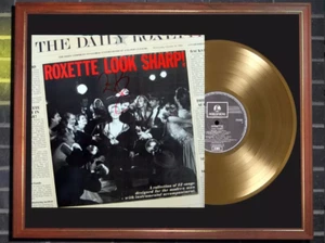 Cuadro Roxette Look Sharp Lp Y Disco De Oro (replic without glass) - Picture 1 of 1