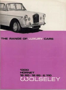 Wolseley Range 1967-68 UK Market Foldout Brochure Hornet 1300 16/60 18/85 6/110 - Picture 1 of 2