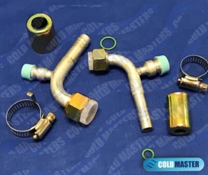 Coldmaster Fitting Set For Universal Underdash Compressor #10 And #8 With Ports - Picture 1 of 3