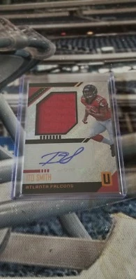 2018 unparalleled Ito Smith rookie Jersey autograph - Image 1 of 2