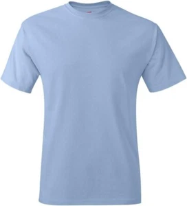 Hanes TAGLESS T-Shirt_Light Blue_XL - Picture 1 of 7
