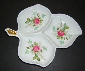 VINTAGE LEAF CANDY DISH - OLD NUREMBERG BAVARIA GERMANY = LEAF TRINKET DISH - Picture 1 of 3