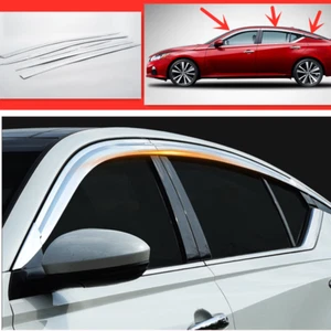 For Nissan Altima 2019-22 Chrome Side Window Vent Visor Sun Rain Deflector Guard - Bild 1 von 9