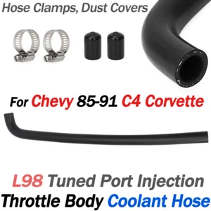 For Chevy C4 Corvette Throttle Body Coolant Hose & Clips 1985-91 L98 Tuned Port - Picture 1 of 9