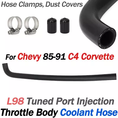 For Chevy C4 Corvette Throttle Body Coolant Hose & Clips 1985-91 L98 Tuned Port - Image 1 of 4