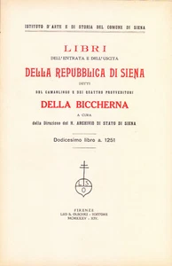 Libri dell'entrata e dell'uscita della Repubblica di Siena - Libro Dodicesimo - Picture 1 of 1