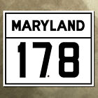 Maryland State Route 178 Autobahnmarkierung Straßenschild Parole Crownsville 12x10