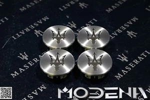 Copricerchio S Maserati 56 mm coprimozzo ruota coperchio cerchio coprimozzo grigio argento - Foto 1 di 1