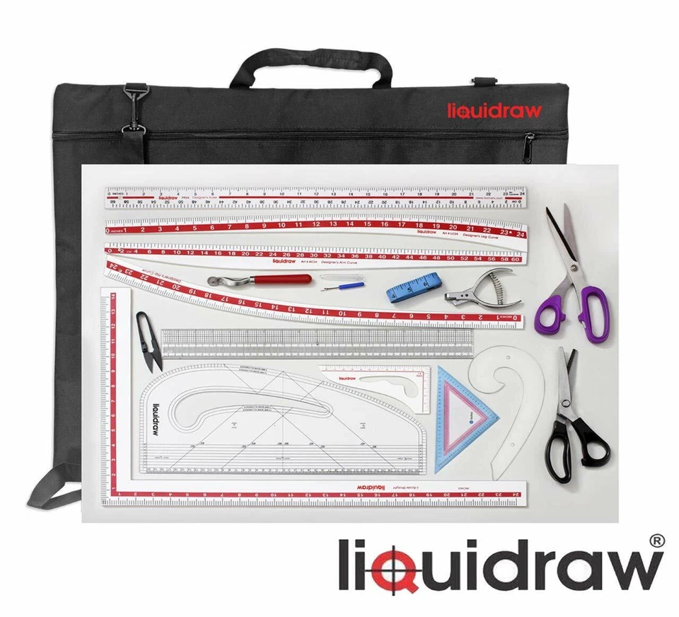 Pattern Maker Fashion Master Ruler Fashion Sewing Dressmaking Kit of 16 with Bag - Image 1 of 1