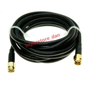 3/5/10/20M RG58 Cable SMA Male to SMA Male Plug lot Pigtail Jumper WiFi Antenna - Picture 1 of 1
