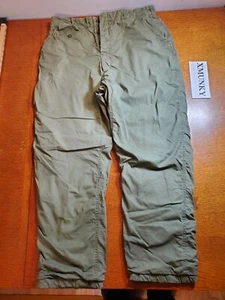 Pantaloni da volo vintage USA WL-1 verdi 34 foderati in lana pantaloni clima freddo militari - Foto 1 di 20