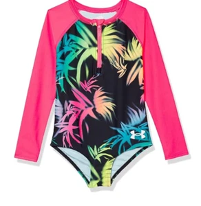 Under Armour Kid's Girl's Paddlesuit Swimsuit Multicolor Size 18M 7748 - Picture 1 of 2