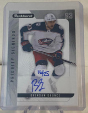 2022-23 Upper Deck Parkhurst Priority Signings BRENDAN GAUNCE Autograph 16/25