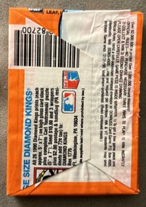 1990 Donruss Baseball Wax Pack Checklist #500 (Showing 436-537) On Bottom Back