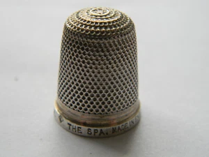 Vintage H G & S Sterling Silver Thimble The Spa 18 Made in England - Picture 1 of 4