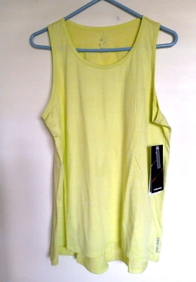 Head Lime Heather  Athletic Tank Top L Dry Motion Open Back Womens NEW — 第 1/3 张图片