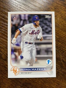 2022 Topps Serie 1 1ª Edición Patrick Mazeika RC Rookie Mets #166 Walk Off SP - Imagen 1 de 2