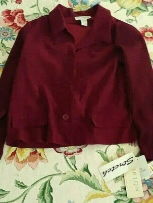 NWT Norton McNaughton Size 16 Raspberry Button Up Jacket - Image 1 of 2