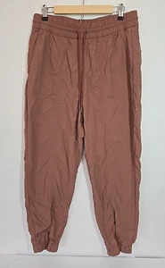 Pantaloni Gap Fit sportivi con coulisse pieghevoli nylon marrone malva taglia large - Foto 1 di 9