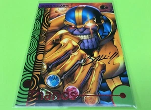 2013 Marvel Fleer Retro Serie Basiskarte #60 Autogramm THANOS handsigniert UD - Bild 1 von 4