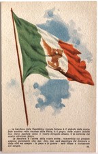 RSI LA BANDIERA DELLA REPUBBLICA SOCIALE ITALIANA cartolina franchigia militare